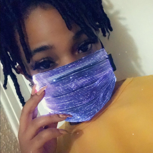 Shimmery led Face Mask. Unisex Mask - Picture 10 of 12